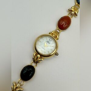 Vintage Gold Scarab Watch